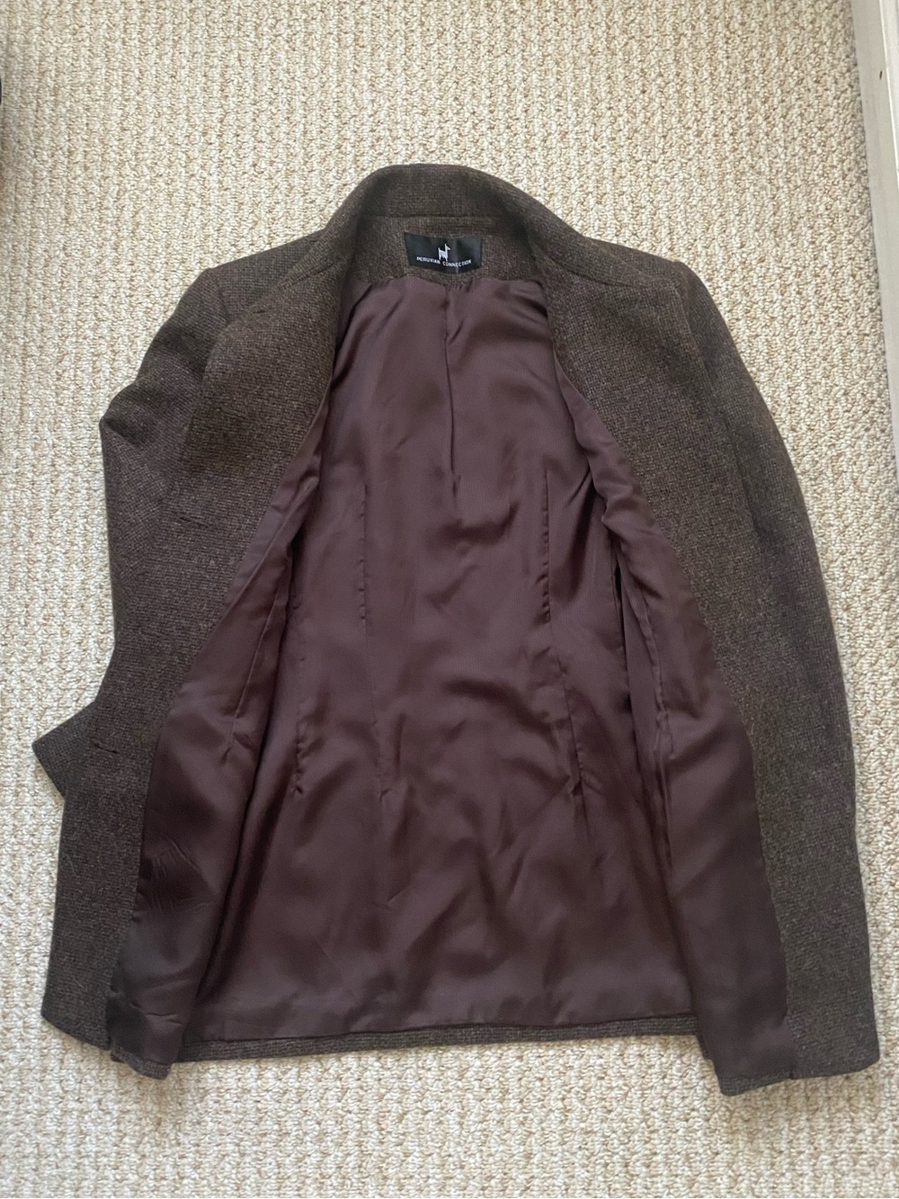 PERUVIAN CONNECTION | Alpaca Wool Coat Size 6 - Picture 7 of 14